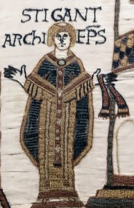 Stigand appears in the Bayeux Tapestry