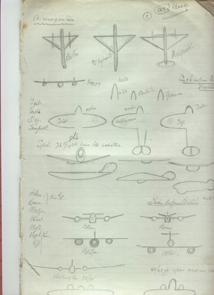 Plane Reference Scetch Aircraft recognition sketches – Page 2 – Schoolshistory.org.uk