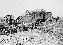 British tank used at the Battle of the Somme in September 1916