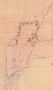 Handdrawn map of Vorkuta and the surrounding area