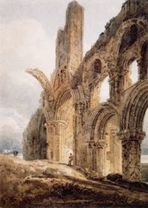 The Ruins of Lindisfarne Priory, by Thomas Girtin, 1798