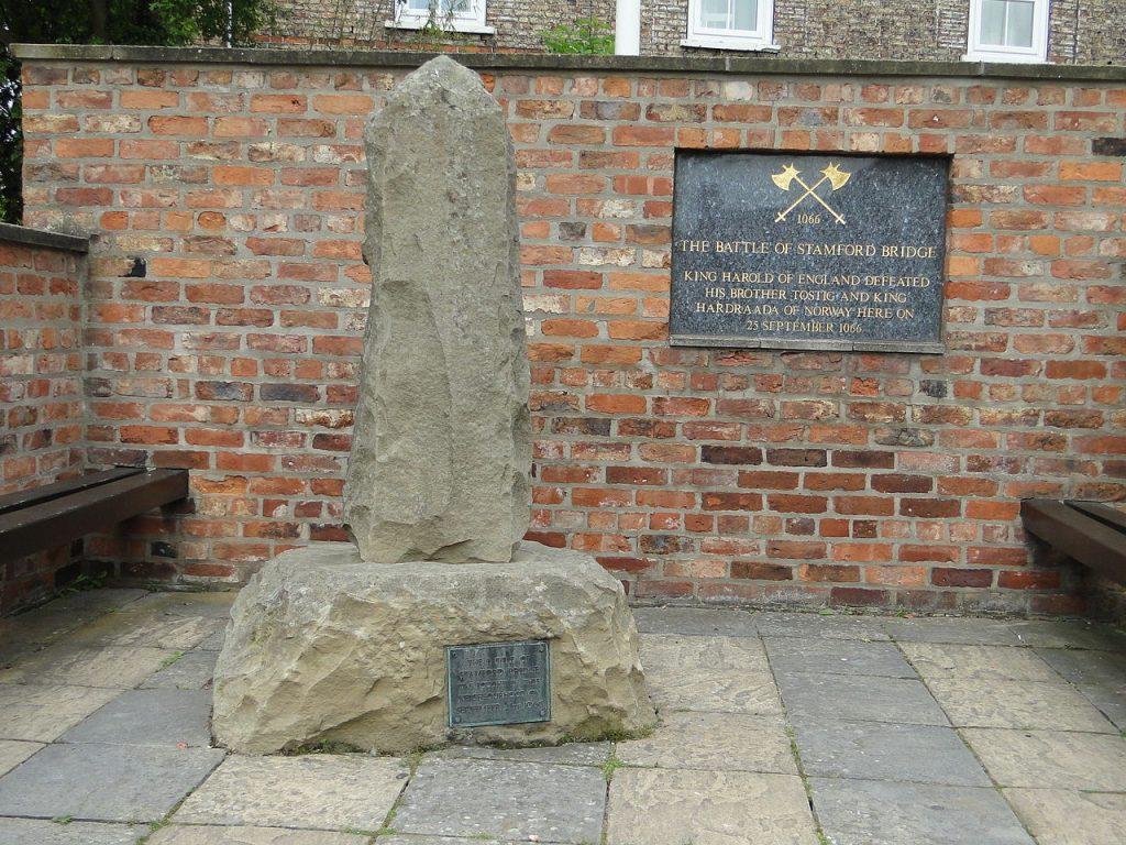 Battle of Stamford Bridge Memorial. New finds may reveal the exact location of the battlefield